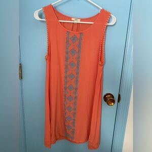 Orange and Blue Coverup, Medium